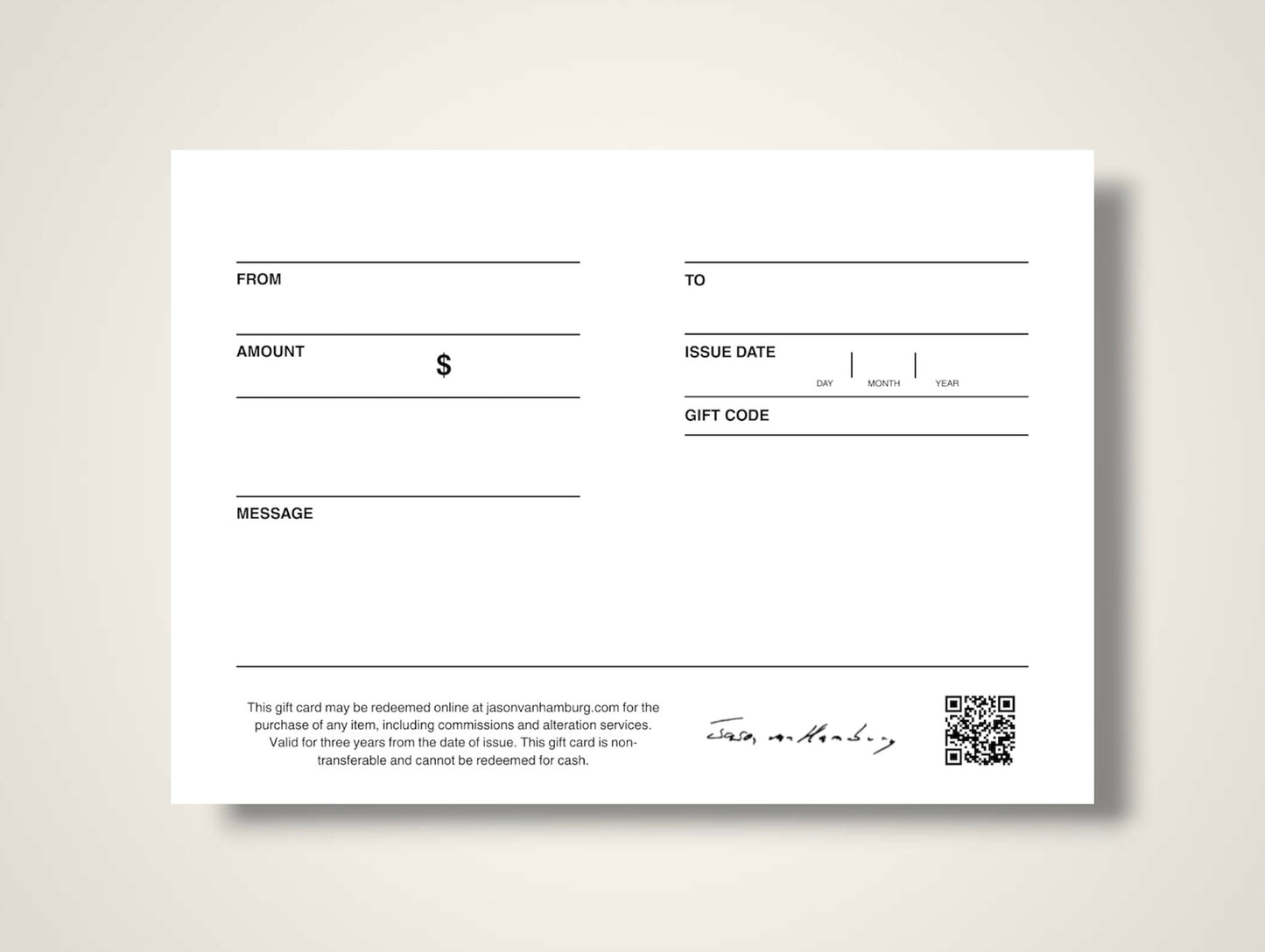 GIFT CARD